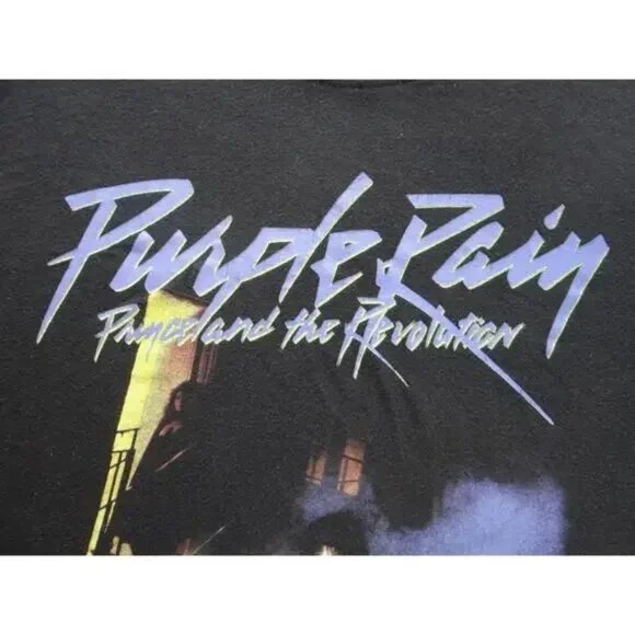 Prince Purple Rain Black Crewneck Top - Picture 5 of 7